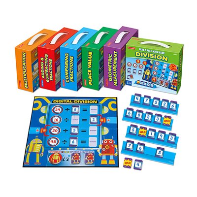 Grab & Play Math Games Gr 3-4 - Set of 6