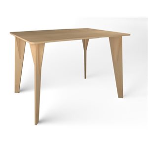 Natural Pod™ Gather - Table - Courbe en croissant - Pied trépied en érable fusion - 60"L x 47"P x 42"H