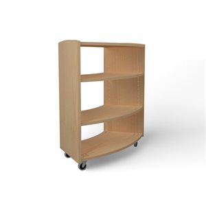 Natural Pod™ Evergreen - Shelf - 15 Series - Curved - with casters - 32"W x 15"D x 32"H