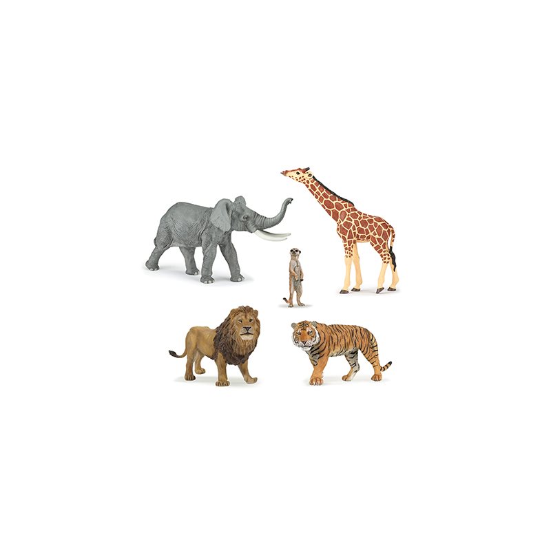Collection d'animaux 5 pièces - Jungle*