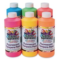 Colour Splash!® 16-oz Neon Liquid Tempera Paint Set of 6