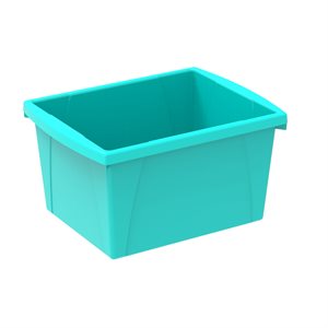 Bac de rangement pour salle de classe – 4 gallons, bleu sarcelle