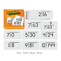 All Facts Math Flash Cards- Division