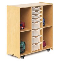 Mobile Backpack And Tray Cabinet