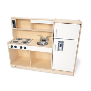 Let's Play Toddler Kitchen Combo - White