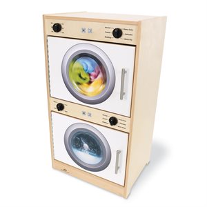 Contemporary Washer & Dryer - White