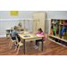  36" x 48" - 4 Person Desk with Sneeze Guard