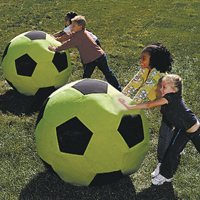 Giant Neon Green Soccer Ball - 3'