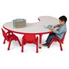 48" X 72" Kids Colours™ Adjustable Group Table - Red