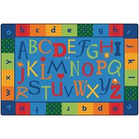 Alphabet Around Literacy Rug - 6' X 9' 