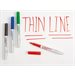 Thin Line Write & Wipe Markers-4 Colour Set
