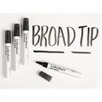 Write & Wipe Markers Broad Tip-Set of 4 Black