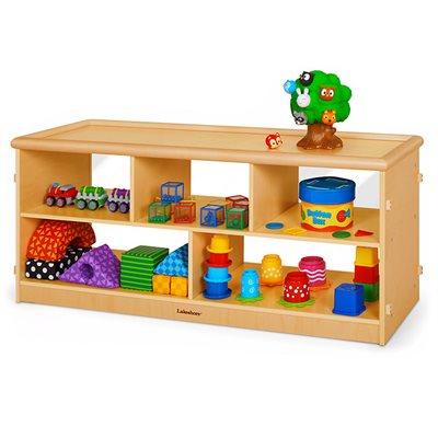 Connective Furniture Play-Top Storage Unit with Acrylic Back