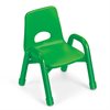 7.5" Kids Colours Stacking Chair-Green