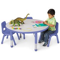 42" Low Round Kids Colours™ Table - Blue