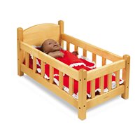 Hardwood Doll Crib