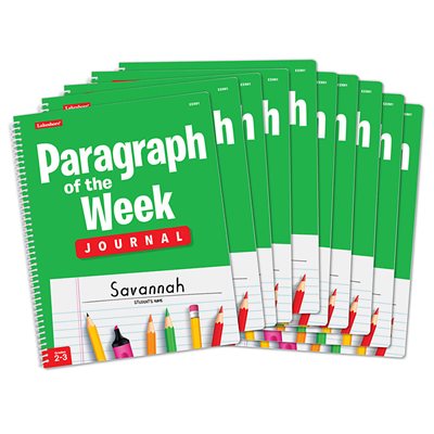 Paragraph of the Week Journal - Gr. 2-3 - Set of 10