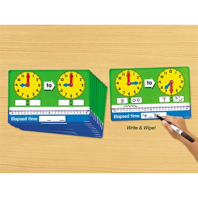 Elapsed Time-Write / Wipe Boards Set / 10