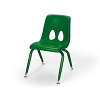 11.5" Colours of Nature Stacking Chair-Forest Green