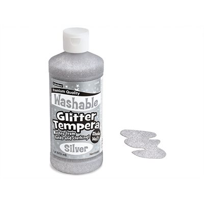 Washable Glitter Paint - Pint - Silver