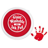Giant Washable Colour Ink Pad - Red