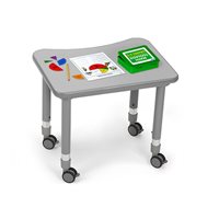 Flex-Space Mobile Student Desk-Grey