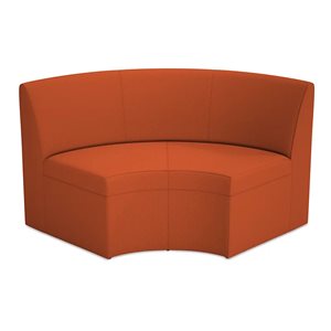 Flex-Space Engage Modular Curved Couch-Autumn Orange