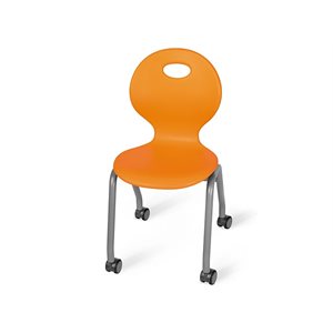 Flex-Space 13.5" Ergo Glide Mobile Chairs - Orange