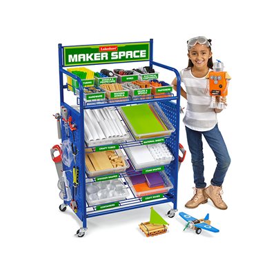 Maker Space Mobile Project Cart - Fully Loaded