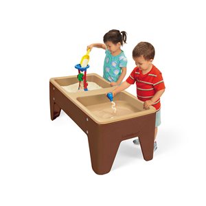 Toddler 2-Station Sand & Water Table-Natural Colours