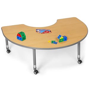 Flex-Space Mobile Group Table - Modern Maple