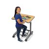 Flex-Space Mobile Standing Desk - Modern Maple