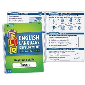 Beginning Skills Daily English Language Development Journal- Set Of 10
