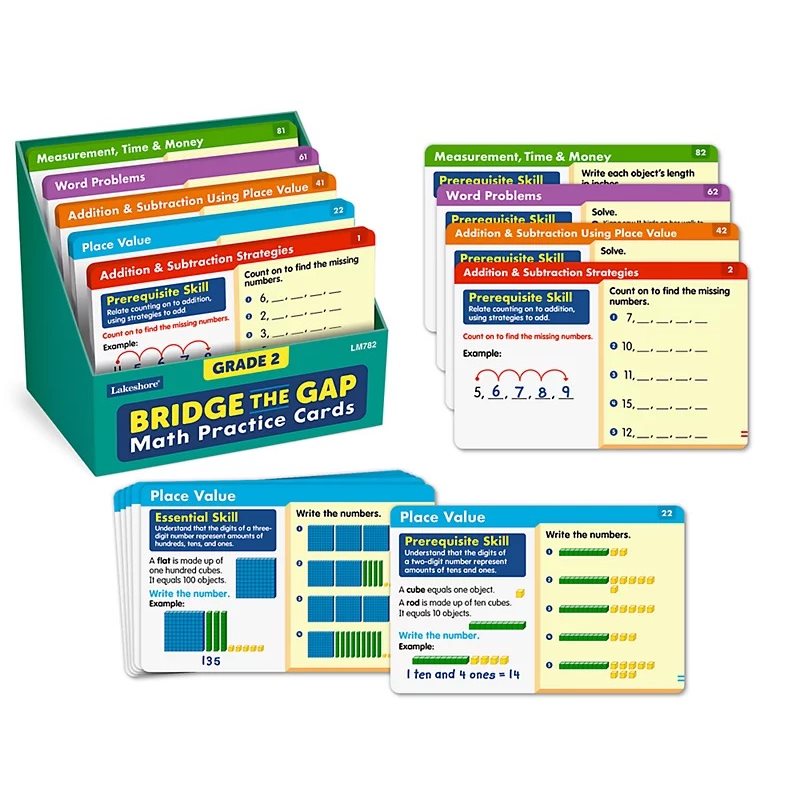 Bridge the Gap! Math Practice Cards - Gr. 2NEW