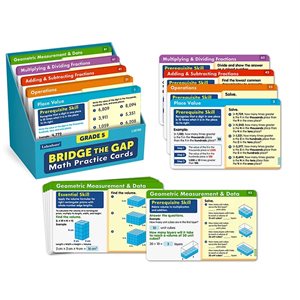 Bridge the Gap! Math Practice Cards - Gr. 5