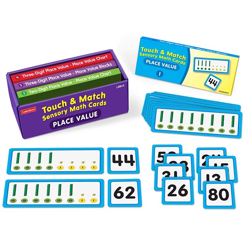 Touch & Match Sensory Place Value Cards