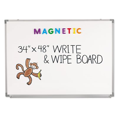 Tableau d'écriture et d'effacement magnétique 34" X 48"