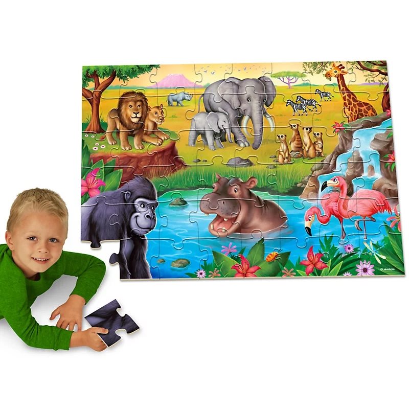 Puzzle de sol animaux de safari