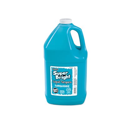 Tempera Liquide Brillant 1 Gallon-Turquoise