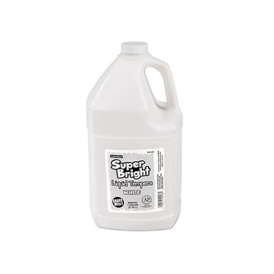 Tempera Liquide Brillant 1 Gallon-Blanc