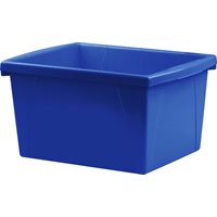 Classroom Storage Bin- 4 Gallon, Blue