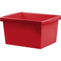 Classroom Storage Bin- 4 Gallon, Red