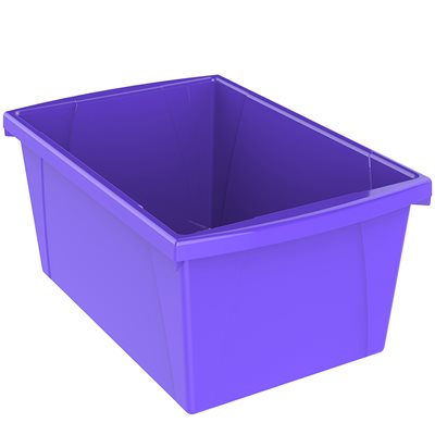 Poubelle de rangement pour salle de classe - 5,5 gallons, violet