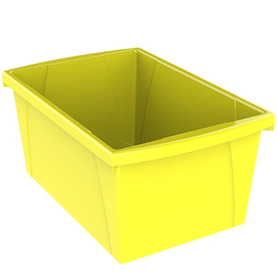 Poubelle de rangement pour salle de classe - 5,5 gallons, jaune