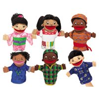 Let's Talk! Multicultural Puppets Set
