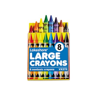 Grand paquet de crayons - 8 couleurs