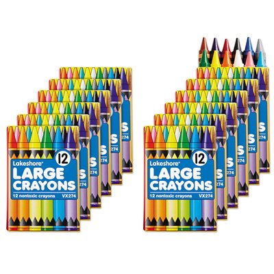 Grand paquet de crayons -12 couleurs - Douzaine