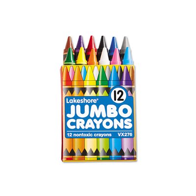 Lot de crayons géants - 12 couleurs