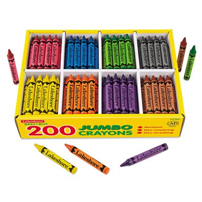 Best-Buy Crayons géants - Boîte de 8 couleurs