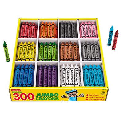 Best-Buy Crayons géants - Boîte de 12 couleurs